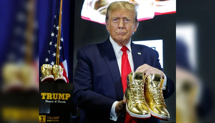 Donald Trump has launched gold sneaker